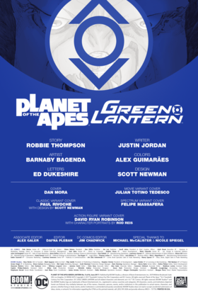 Read Planet of the Apes/Green Lantern  5 Page 2 in English