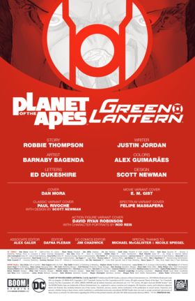 Read Planet of the Apes/Green Lantern  3 Page 2 in English