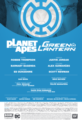 Read Planet of the Apes/Green Lantern  4 Page 2 in English