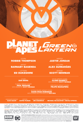Read Planet of the Apes/Green Lantern  6 Page 2 in English