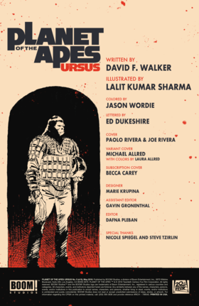 Read Planet of the Apes: Ursus  5 Page 2 in English