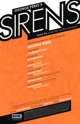 Read George Perez's Sirens  6 Page 2 in English