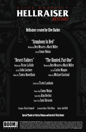 Read Clive Barker's Hellraiser: Bestiary  1 Page 2 in English