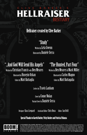 Read Clive Barker's Hellraiser: Bestiary  4 Page 2 in English