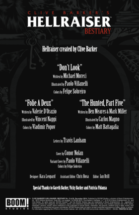 Read Clive Barker's Hellraiser: Bestiary  5 Page 2 in English