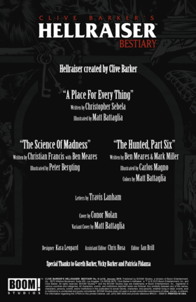 Read Clive Barker's Hellraiser: Bestiary  6 Page 2 in English