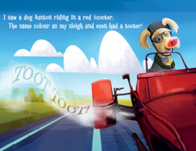 Read Auston the Sidecar Dog Saves Christmas  1 Page 4 in English