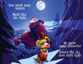Read Auston the Sidecar Dog Saves Christmas  1 Page 8 in English
