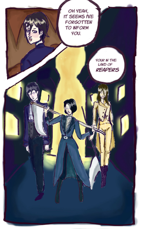Read the reaper is laready dead  1 Page 8 in English