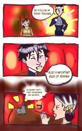 Read the reaper is laready dead  4 Page 5 in English