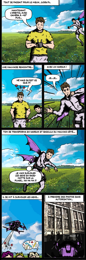 Read Hors Série : Drone Heroes - Mais au fait... Qui sont les Narsuks ? Ou comment devenir un mauvais...  1 Page 2 in French