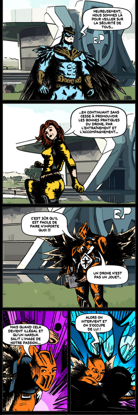 Read Hors Série : Drone Heroes - Mais au fait... Qui sont les Narsuks ? Ou comment devenir un mauvais...  1 Page 4 in French
