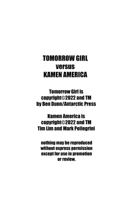 Read Tomorrow Girl Vs. Kamen America  1 Page 4 in English