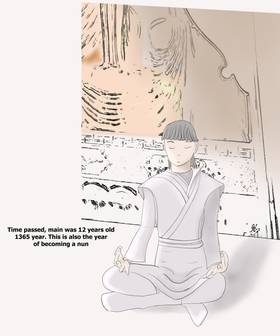 Read I went into another world to become a budhist nun in moon month  3 Page 3 in English