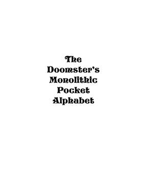 Read The Doomster's Monolithic Pocket Alphabet  1 Page 3 in English