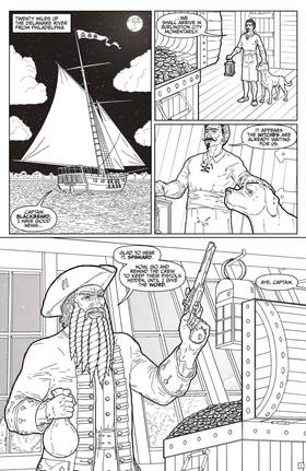 Read Blackbeard's Treasure: A Ghost Pirate Legend [One-Shot] [Black & White]  1 Page 3 in English