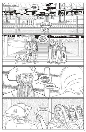 Read Blackbeard's Treasure: A Ghost Pirate Legend [One-Shot] [Black & White]  1 Page 5 in English