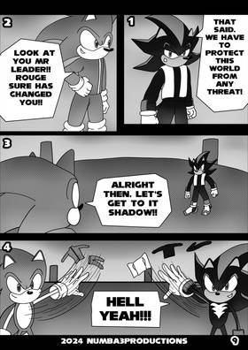 Read Sonic VS Shadow FAN MADE Manga BY TRAYNUMBA3  1 Page 10 in English