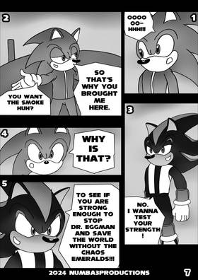 Read Sonic VS Shadow FAN MADE Manga BY TRAYNUMBA3  1 Page 8 in English