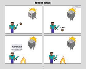 Read Herobrine vs Ghast  1 Page 2 in English