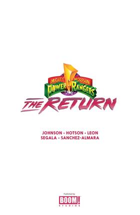 Read Mighty Morphin Power Rangers: The Return  1 Page 3 in English