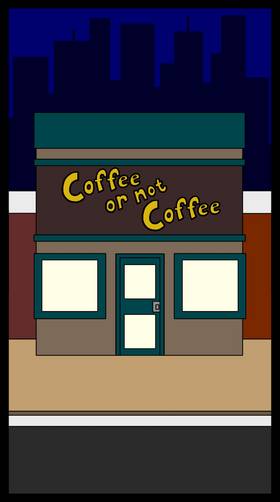 Tim & Lilith Sitting In A Coffee Shop