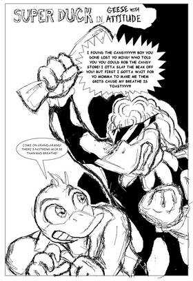 Read The Attitudial Super Duck #1  1 Page 3 in English