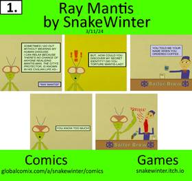 Read Ray Mantis  1 Page 1 in English