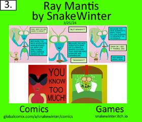 Read Ray Mantis  3 Page 1 in English