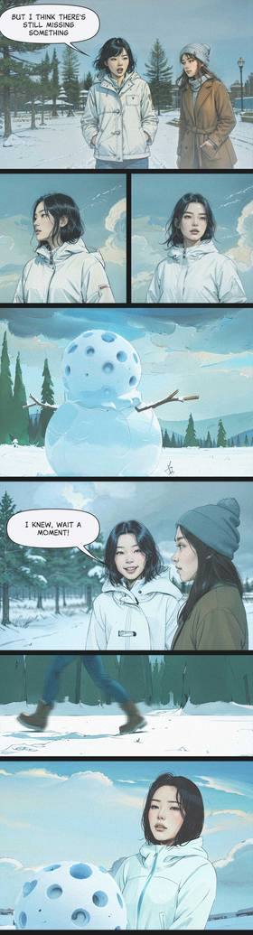 Read the ugly snowman  1 Page 3 in English