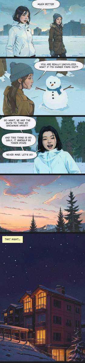 Read the ugly snowman  1 Page 5 in English