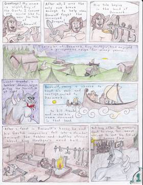 Read The Legend of Beowulf(high school english project)  1 Page 2 in English
