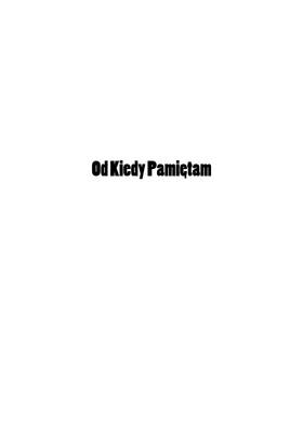 Read Od Kiedy Pamiętam  1 Page 2 in Polish