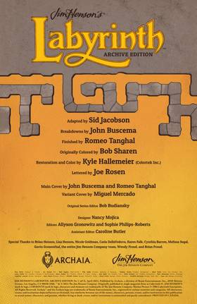 Read Jim Henson's Labyrinth Archive Edition  1 Page 2 in English