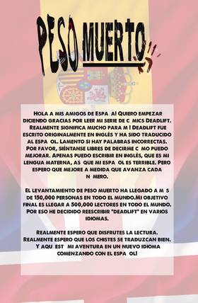 Read Deadlift/Peso muerto Spanish Translate  1 Page 2 in Spanish
