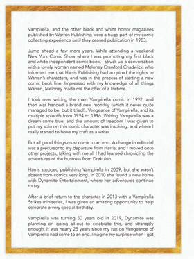 Read Vampirella 50th Anniversary Art Book  1 Page 8 in English