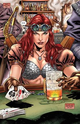 Read Legenderry Red Sonja: A Steampunk Adventure  2 Page 9 in English