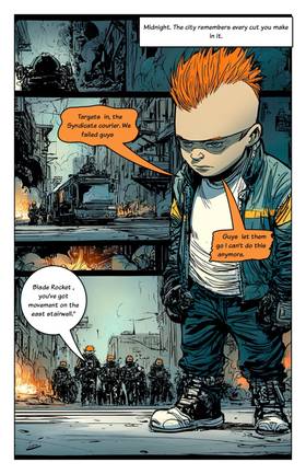 Read BLADE ROCKET AND THE APCALYSE WORLD  17 Page 3 in English