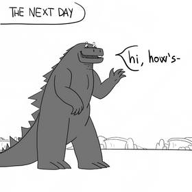 Read Perchè Godzilla è sempre >:( ?  1 Page 9 in English