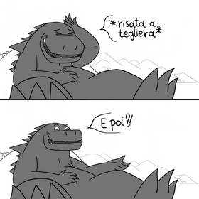 Read Perchè Godzilla è sempre >:( ?  2 Page 6 in Italian