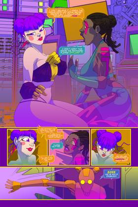 Read NYMPHOBOTS - NSFW Sexy Sci-fi Action! FREE COMIC  6 Page 8 in English