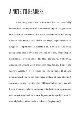 Read Lone Wolf And Cub  1 Page 8 in English
