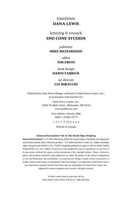 Read Samurai Executioner  8 Page 6 in English