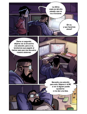 Read Adventures of a System Admin  2 Page 3 in Spanish