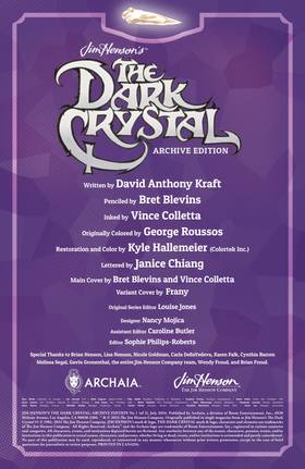 Read Jim Henson's The Dark Crystal - Archive Edition  1 Page 2 in English