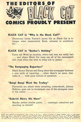 Read Black Cat Classic Comics  2 Page 2 in English