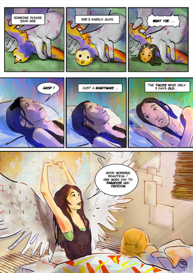 Read WINGS !!  1 Page 4 in English