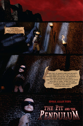 Read Edgar Allan Poe's The Pit and the Pendulum  1 Page 3 in English