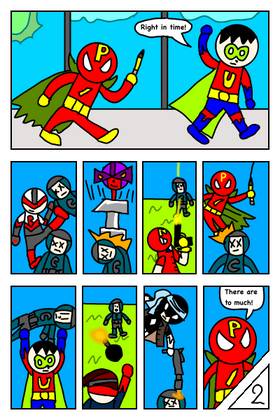 Read Mighty hero squad universe   36 Page 3 in English