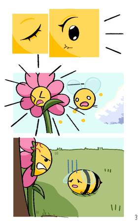 Read The Flower and the Bee  1 Page 3 in English